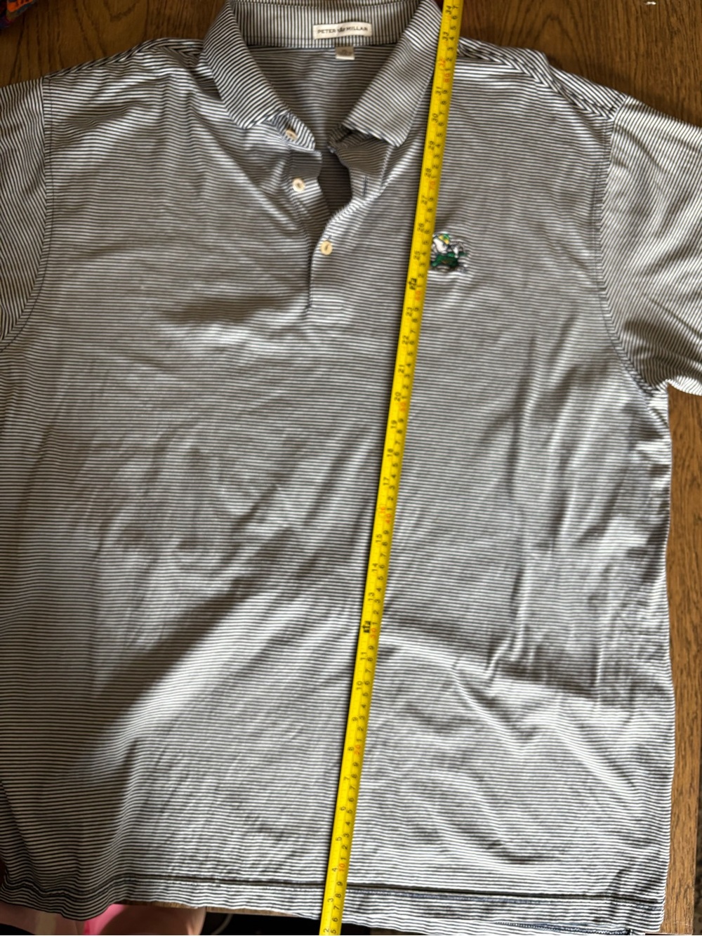 Peter Millar Notre Dame Fighting Irish Striped Polo Shirt XL